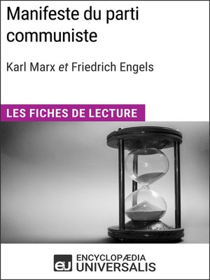 cover image of Manifeste du parti communiste de Karl Marx et Friedrich Engels